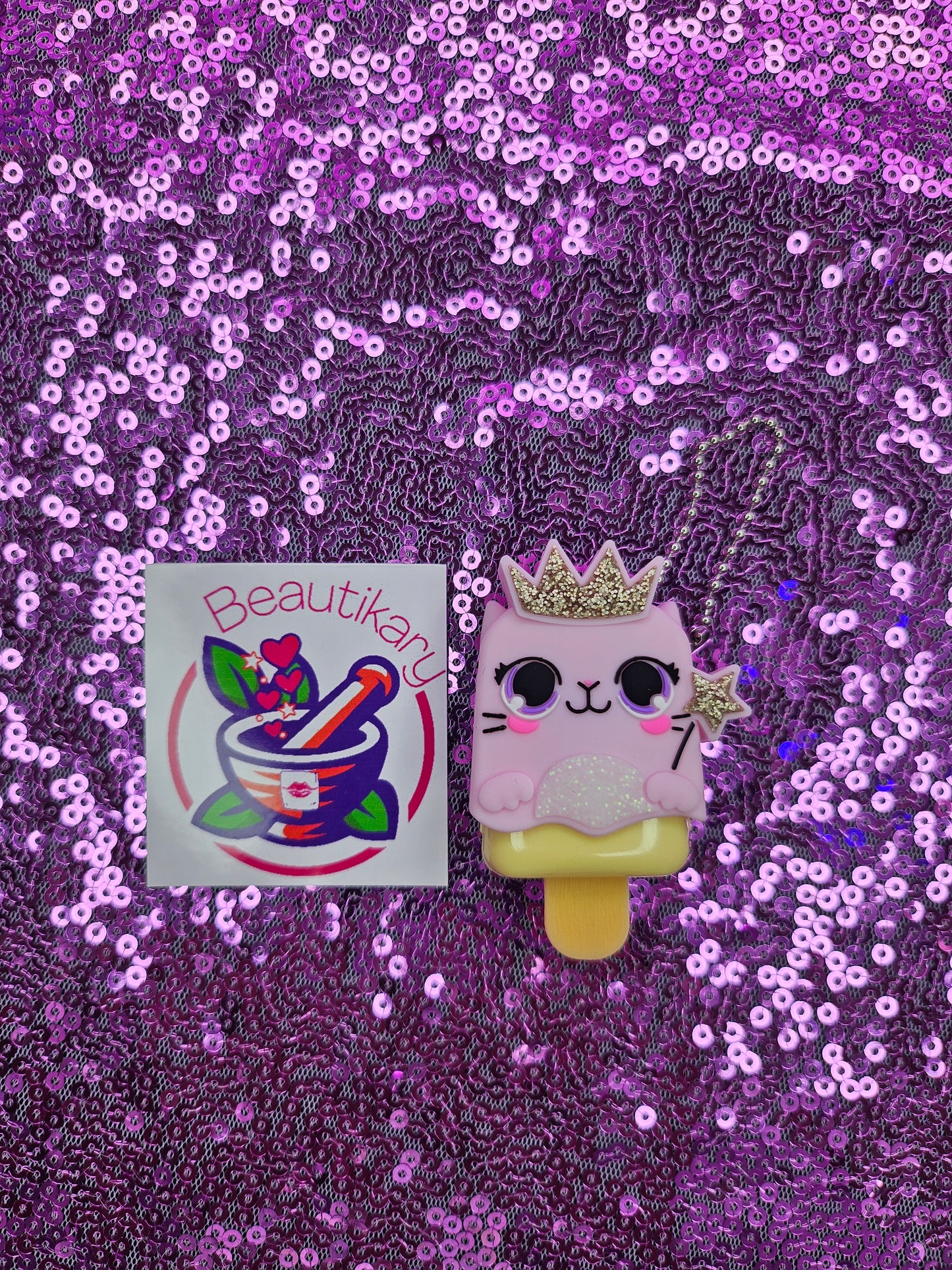 Princess Kitty Glitter Strawberry Flavored Lip Gloss